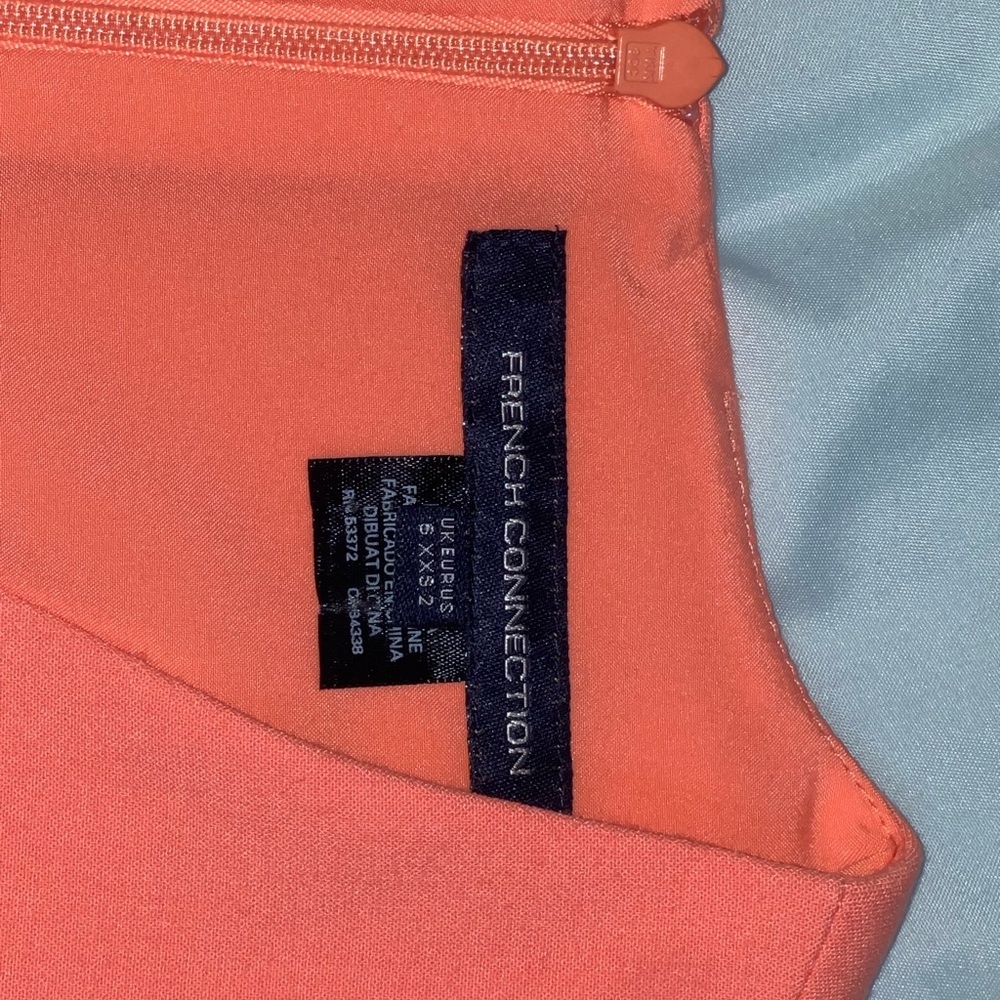 Women’s French Connection XXS/2 Coral Sands Whisper Cutout Sleeveless Dress - Picture 6 of 6